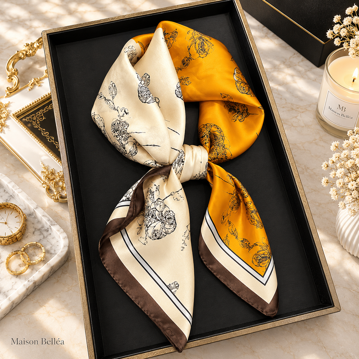 Foulard Satiné Bohème
