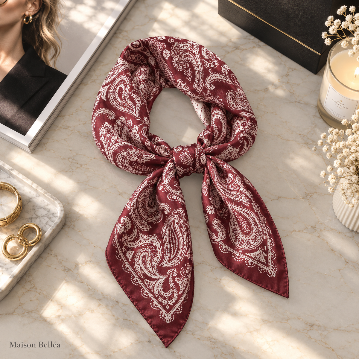Foulard Satiné Bohème