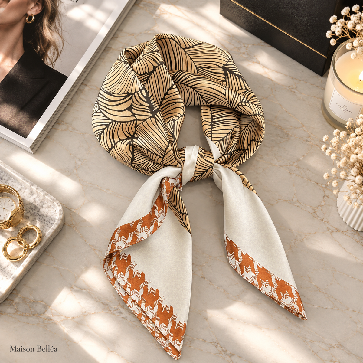 Foulard Satiné Bohème