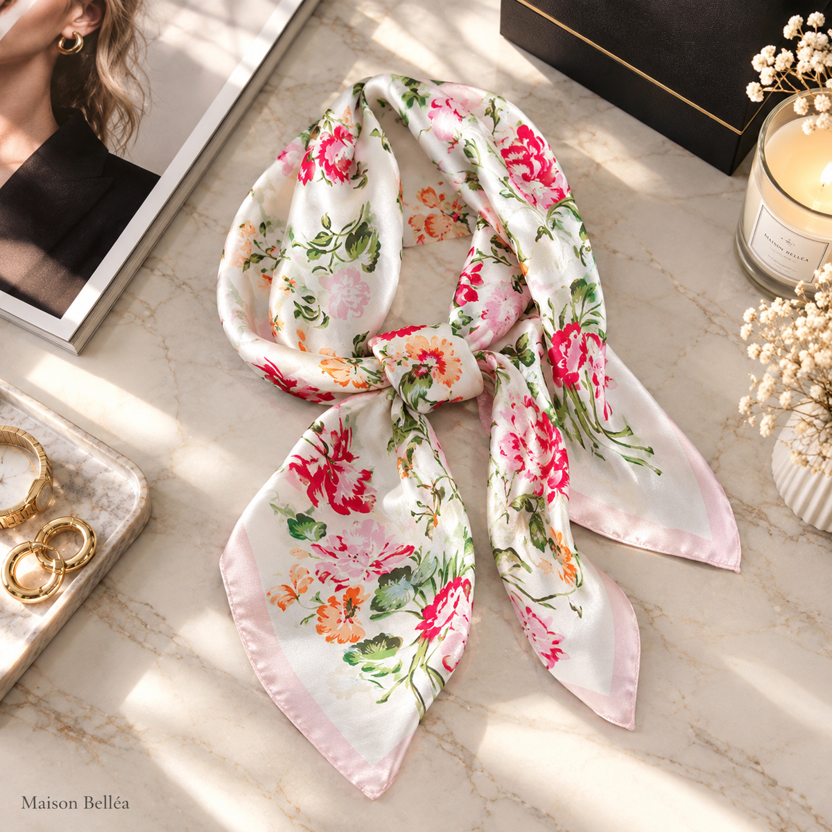 Foulard Satiné Bohème