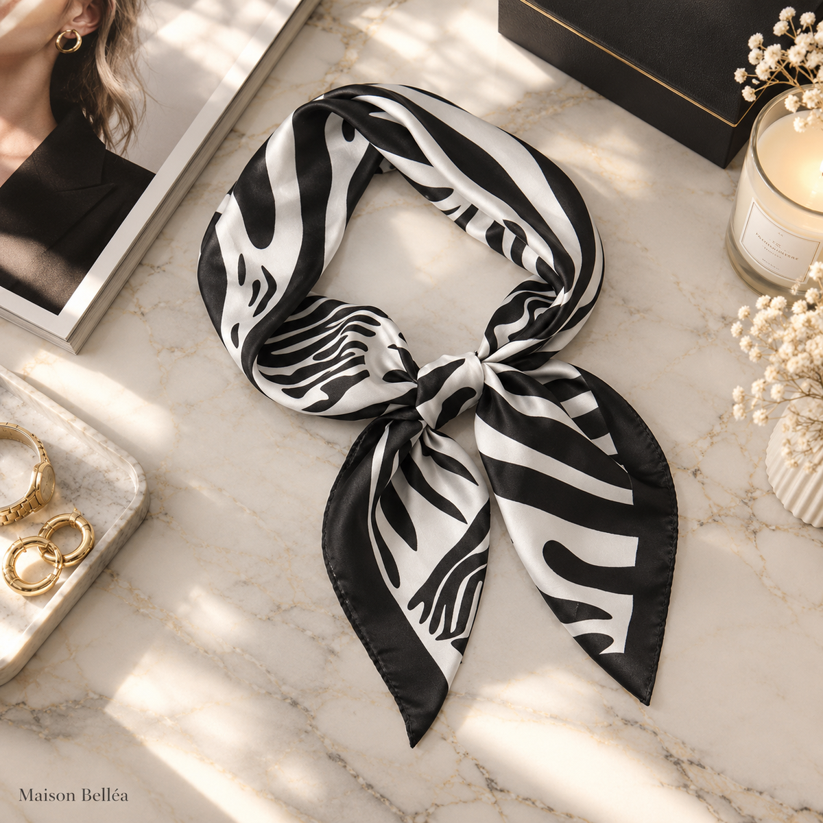 Foulard Satiné Bohème