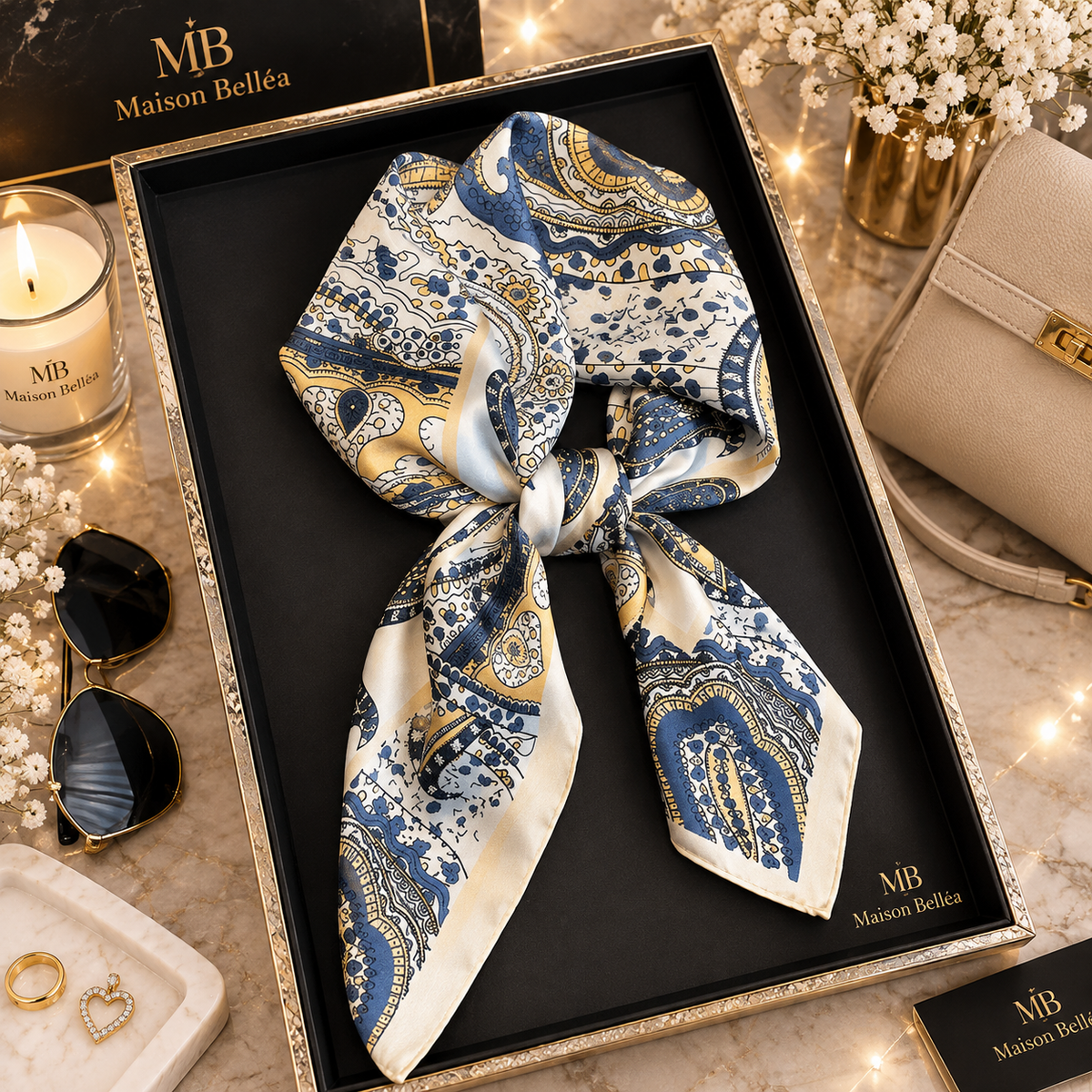 Foulard Satiné Bohème