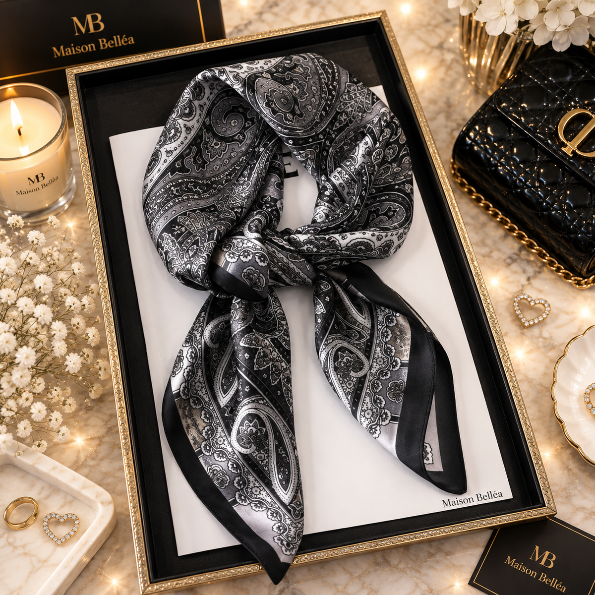 Foulard Satiné Bohème