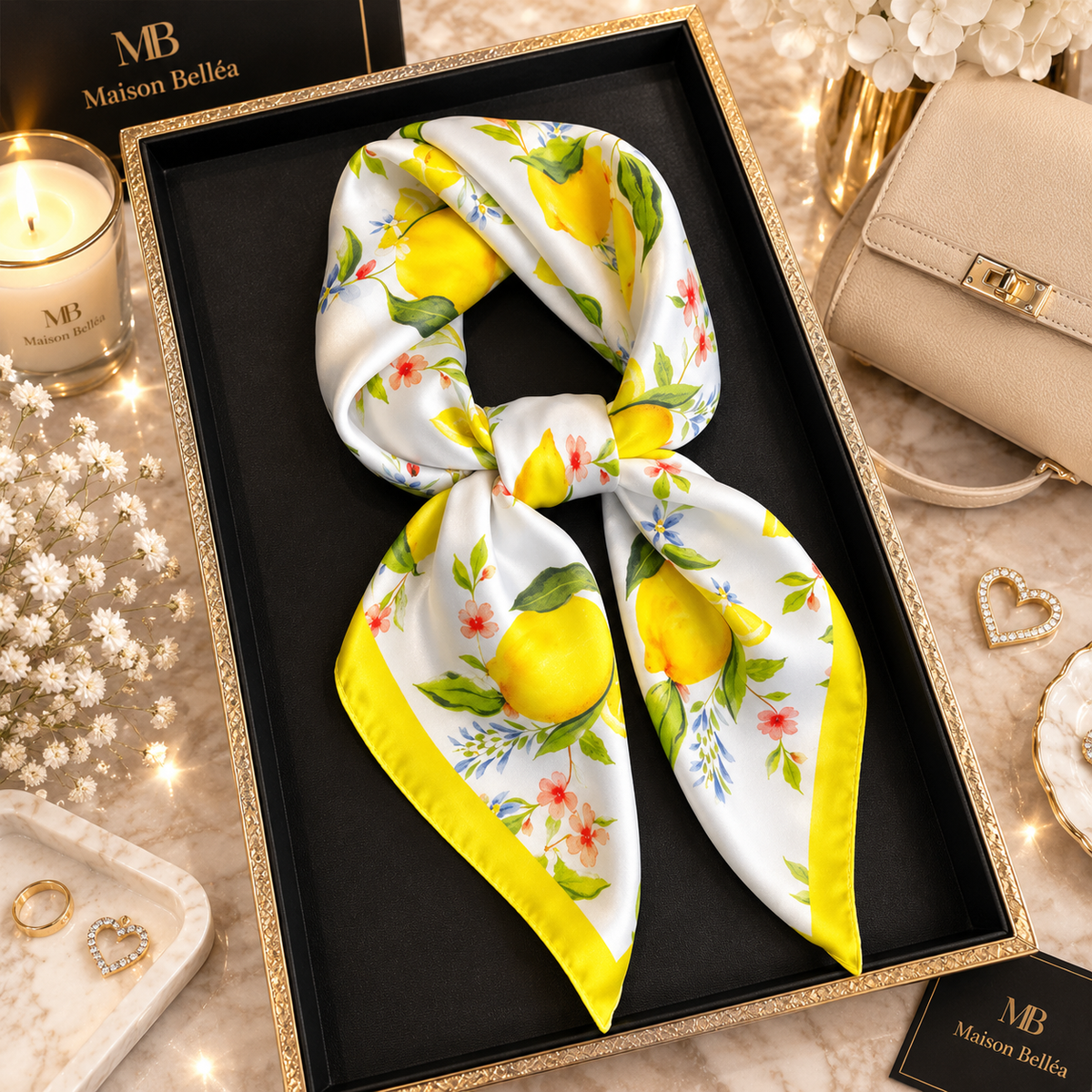 Foulard Satiné Bohème
