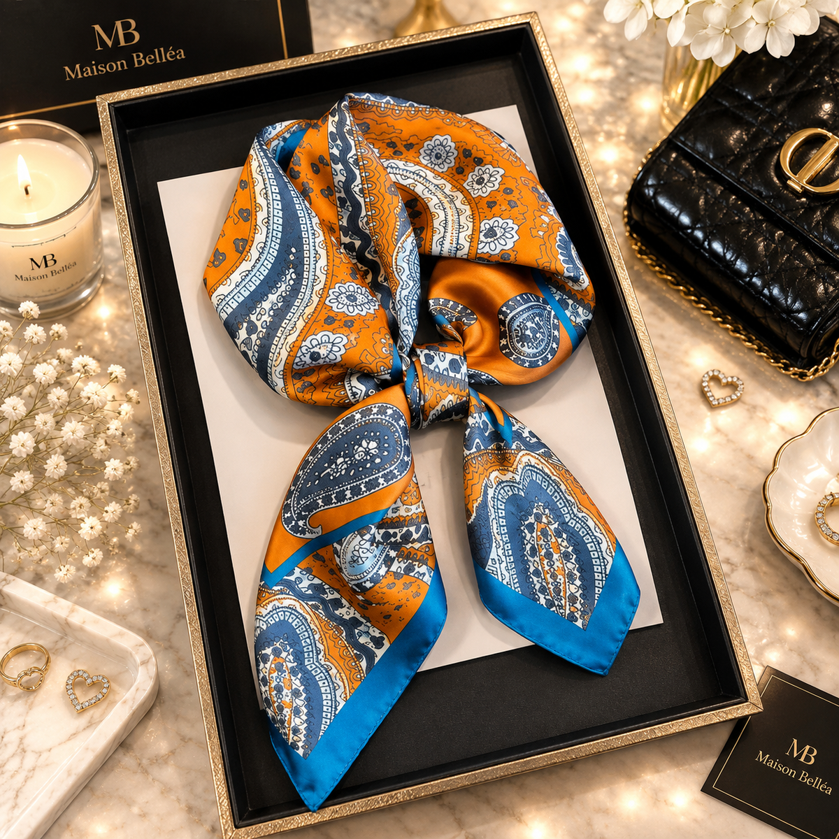 Foulard Satiné Bohème