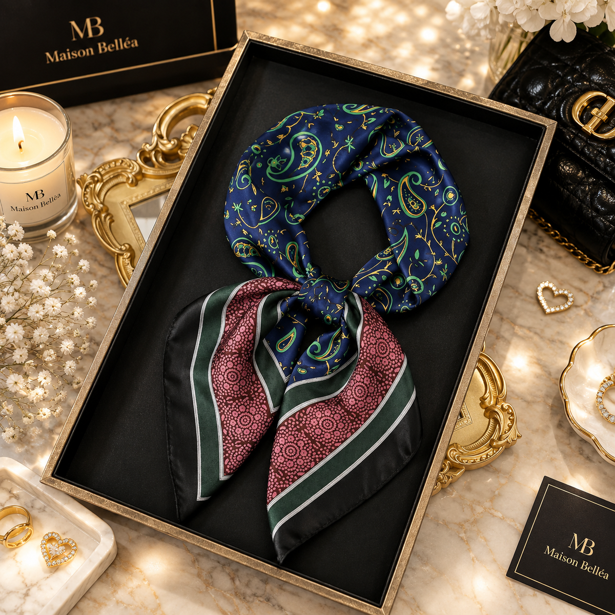 Foulard Satiné Bohème