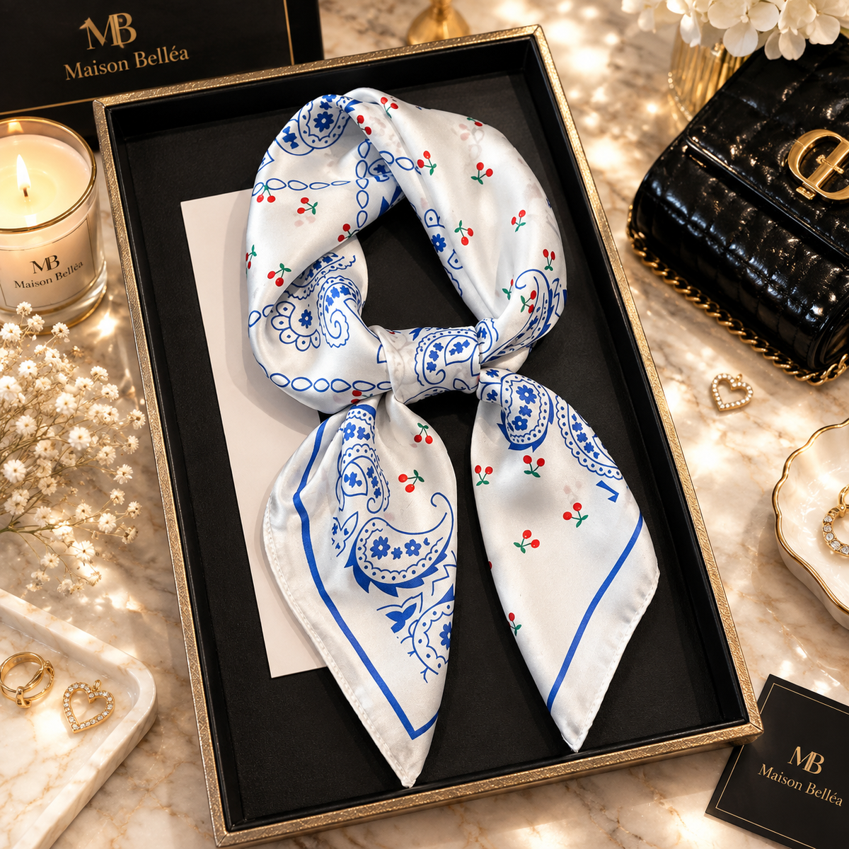 Foulard Satiné Bohème