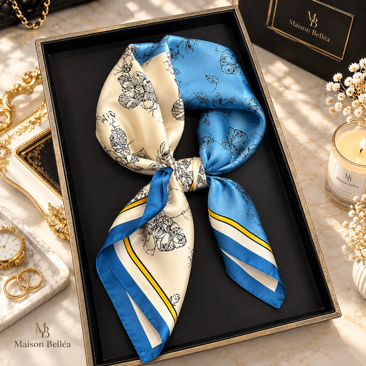 Foulard Satiné Bohème