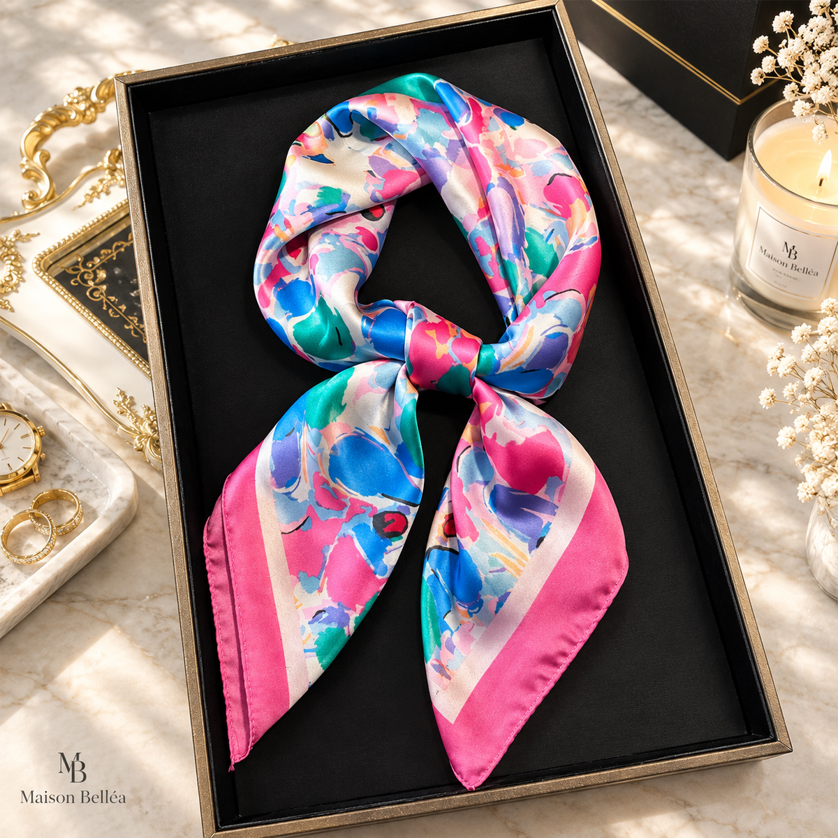 Foulard Satiné Bohème