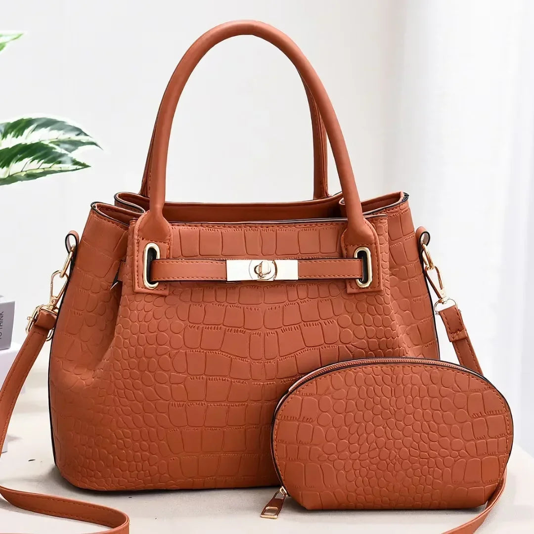 Sac À Main Motif Crocodile
