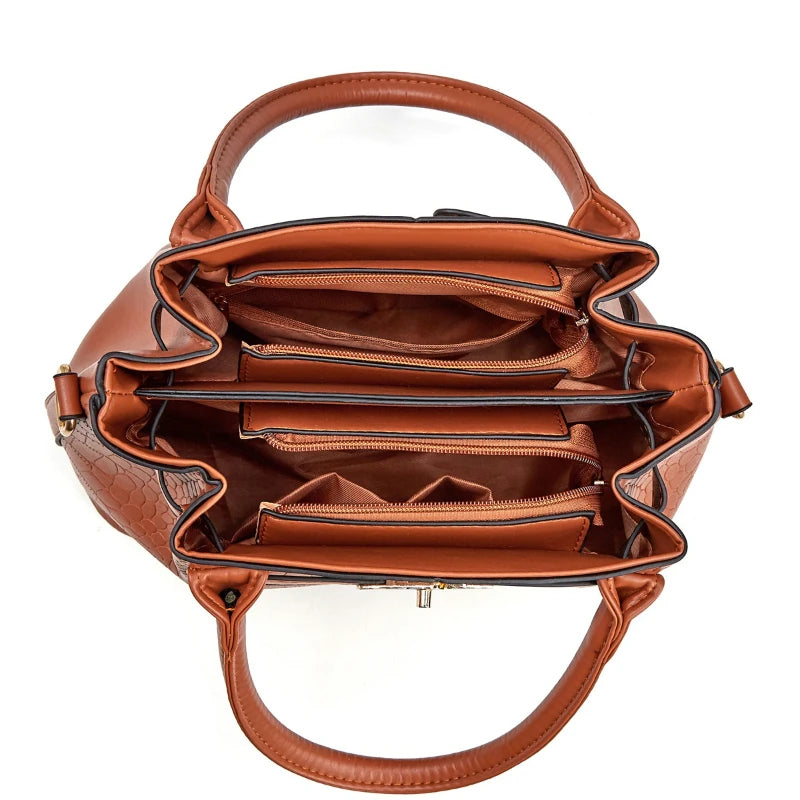 Sac À Main Motif Crocodile