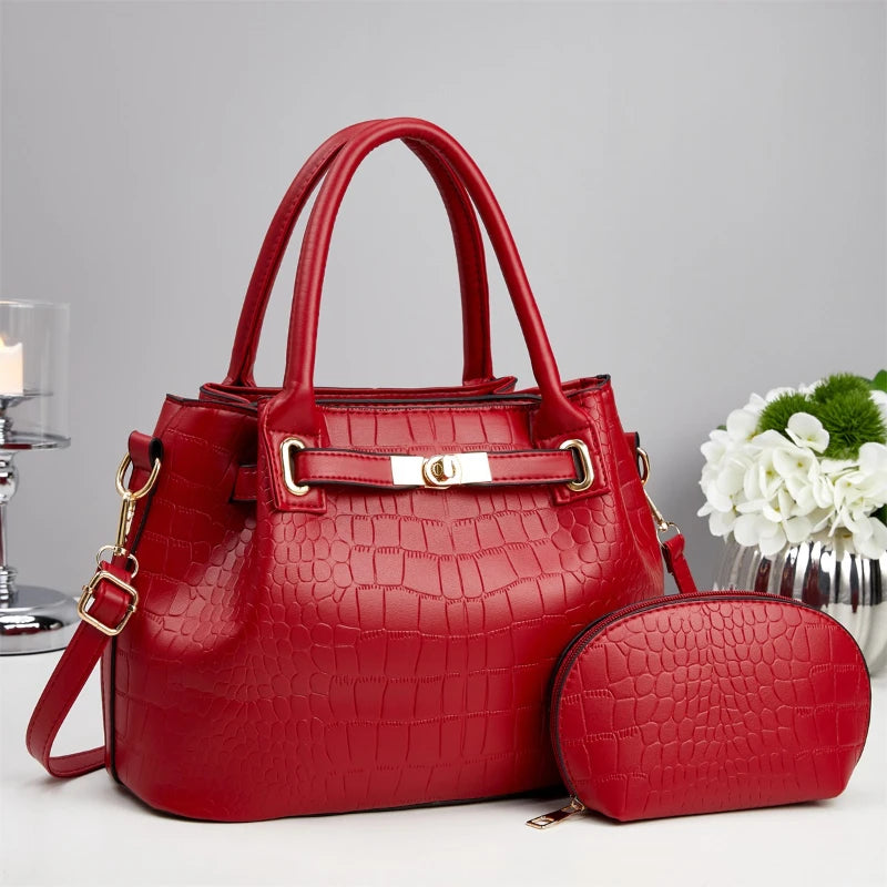 Sac À Main Motif Crocodile