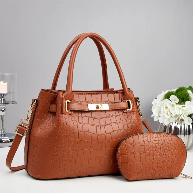Sac À Main Motif Crocodile